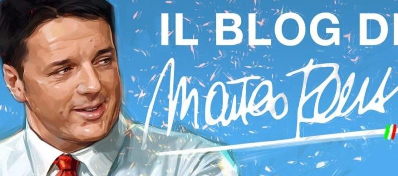 E’ NATO IL BLOG DI MATTEO RENZI