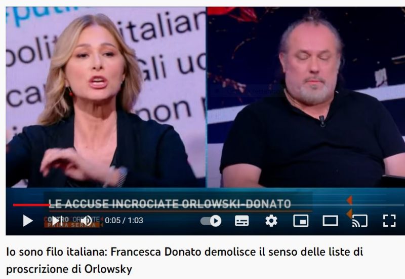 FRANCESCA DONATO: IO SONO FILO ITALIANA