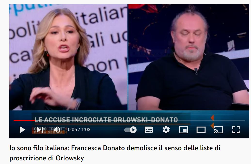 FRANCESCA DONATO: IO SONO FILO ITALIANA